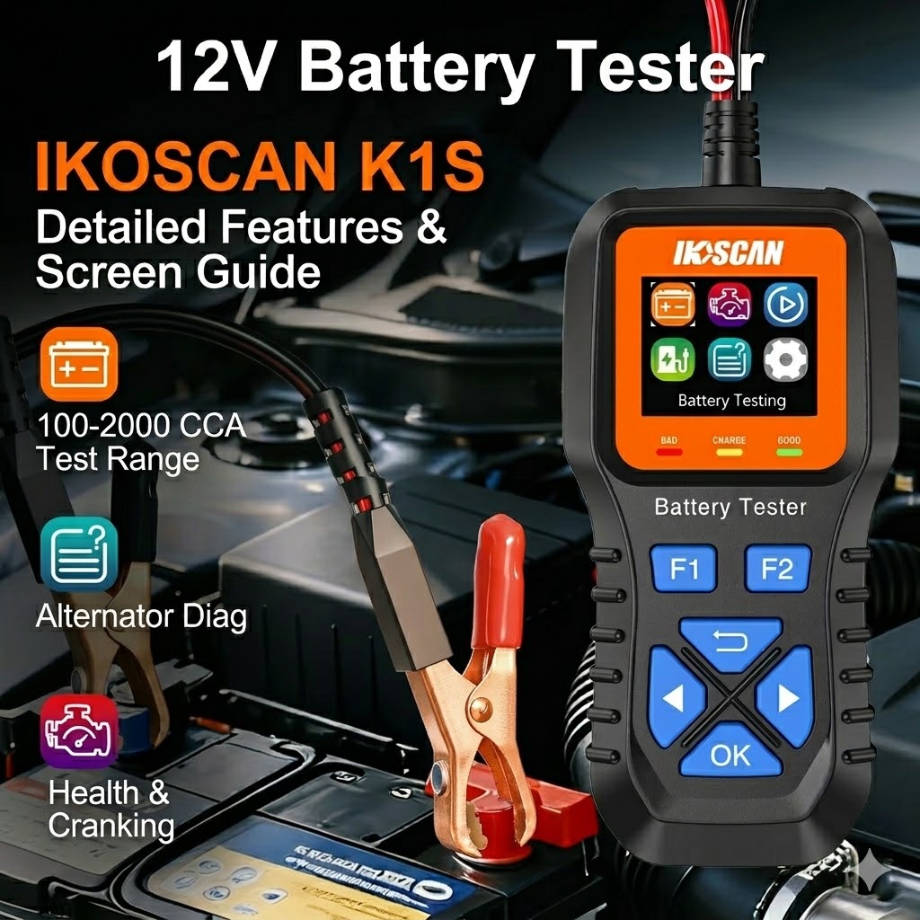 IKOSCAN K1S Tester akumulatoró – Topdon Tc001 Thermal Camera recenzja i cena