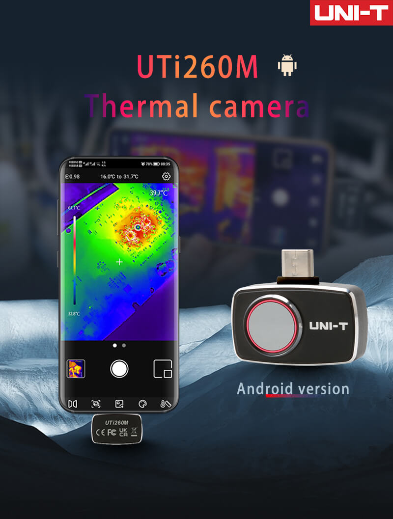 UNI-T UTi260M Mobilna kamera t – Thermal Imaging Camera 256X192 recenzja i cena